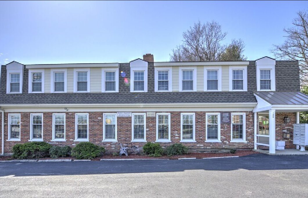 The brick office building at 136 West Lancaster Avenue in Paoli